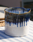 Large Blue Ombré Garden Candle