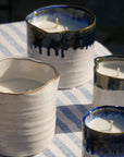 Large Green Ombré Garden Candle