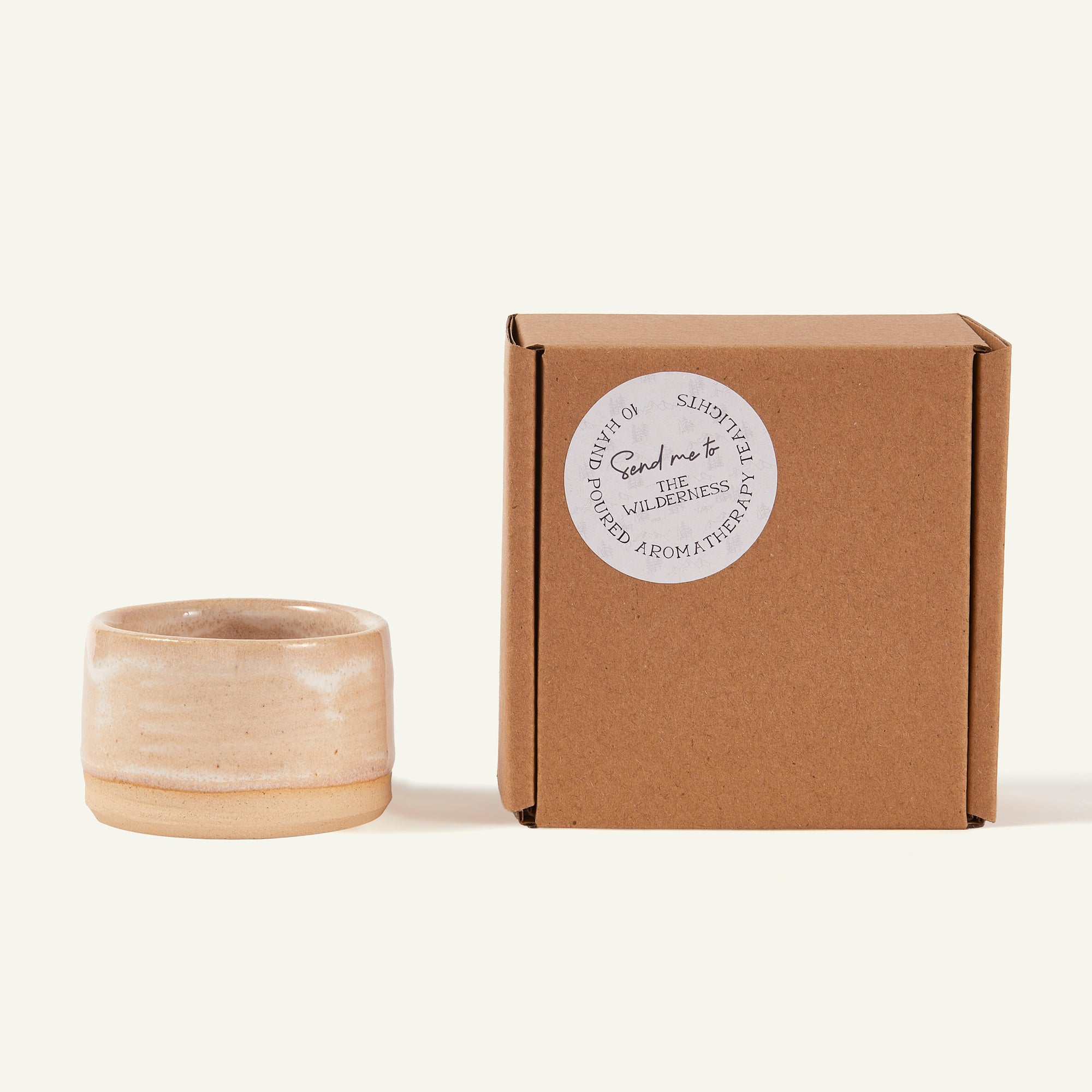The Mountains - ceramic tealight holder + tealights set