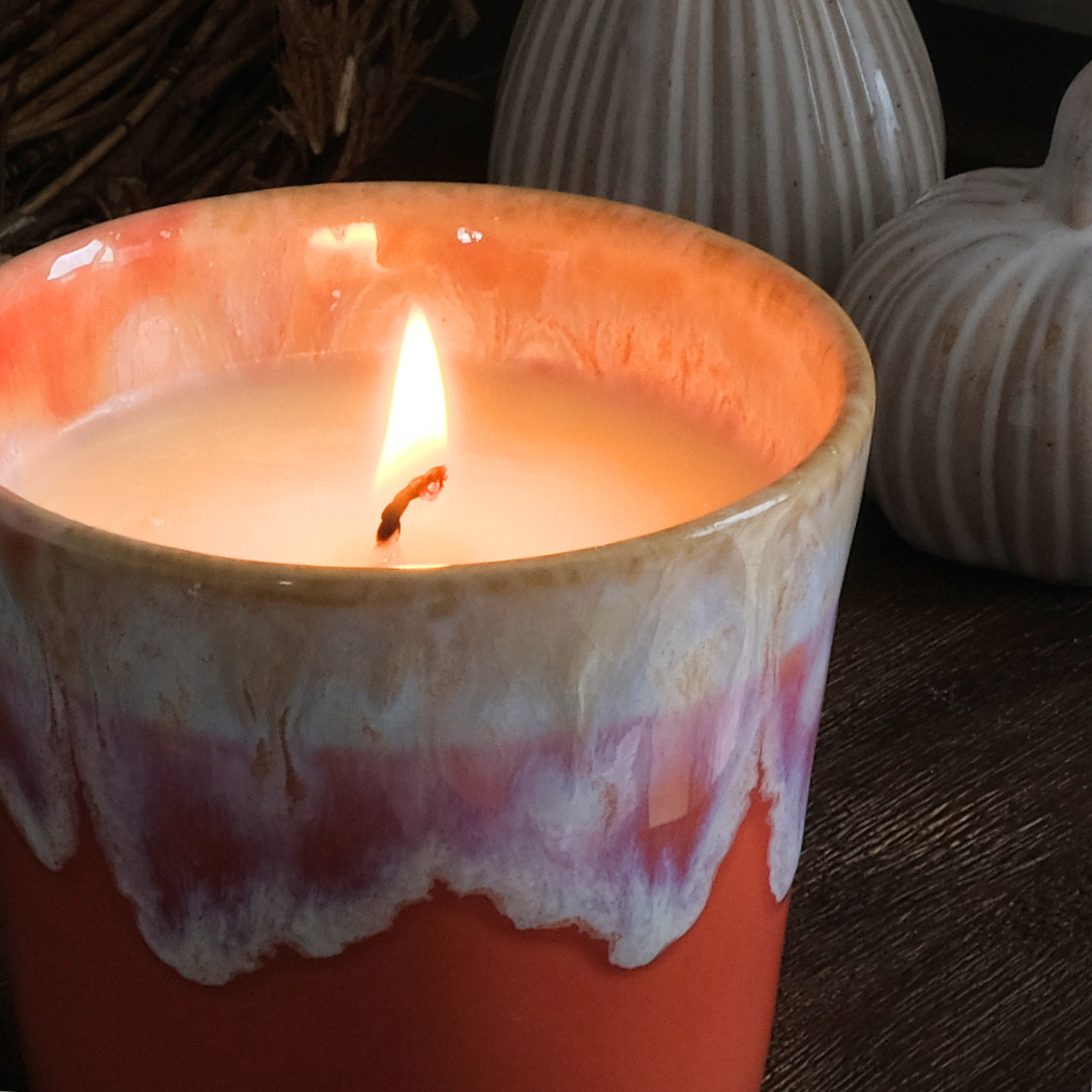 Sticky Ginger Chai Coffee Cup Candle