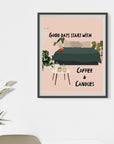 Coffee and Candles Print