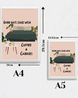 Coffee and Candles Print