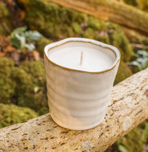 Load image into Gallery viewer, Cream Ribbed Garden Candle
