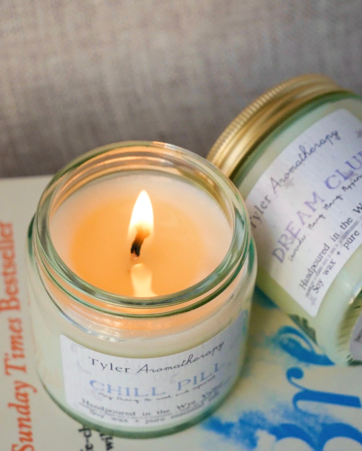 Calming mood candle duo set
