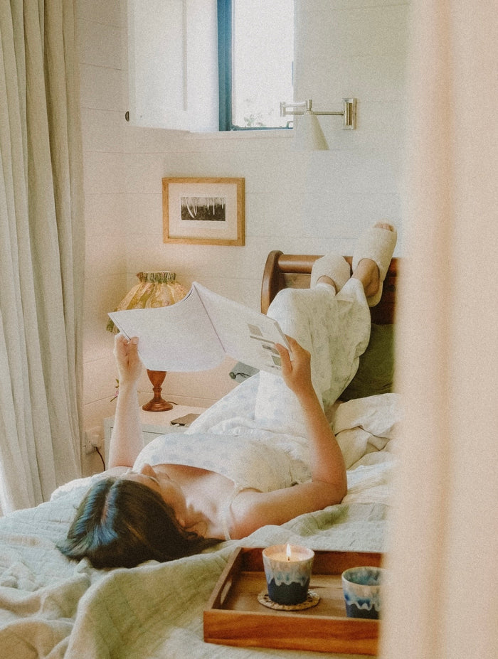 Tyler Aromatherapy founder sleeping