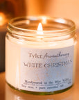 White Christmas Candle