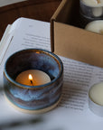 The Coast - ceramic tealight holder + tealights set