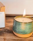 Yang Green Ceramic Candle