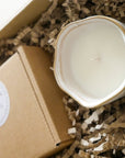 Ceramic Garden Candle and Tealights Gift Set