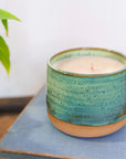 Yang Green Ceramic Candle