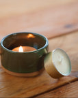 The Wilderness - Ceramic tealight holder + tealights set